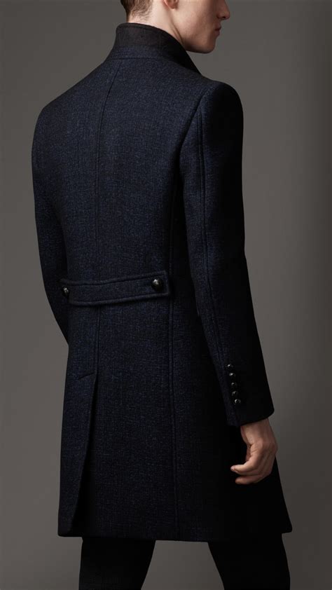 burberry blue windbreaker|Burberry felted wool topcoat.